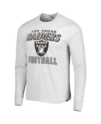Men's Heathered Gray Las Vegas Raiders Dozer Franklin Long Sleeve T-shirt