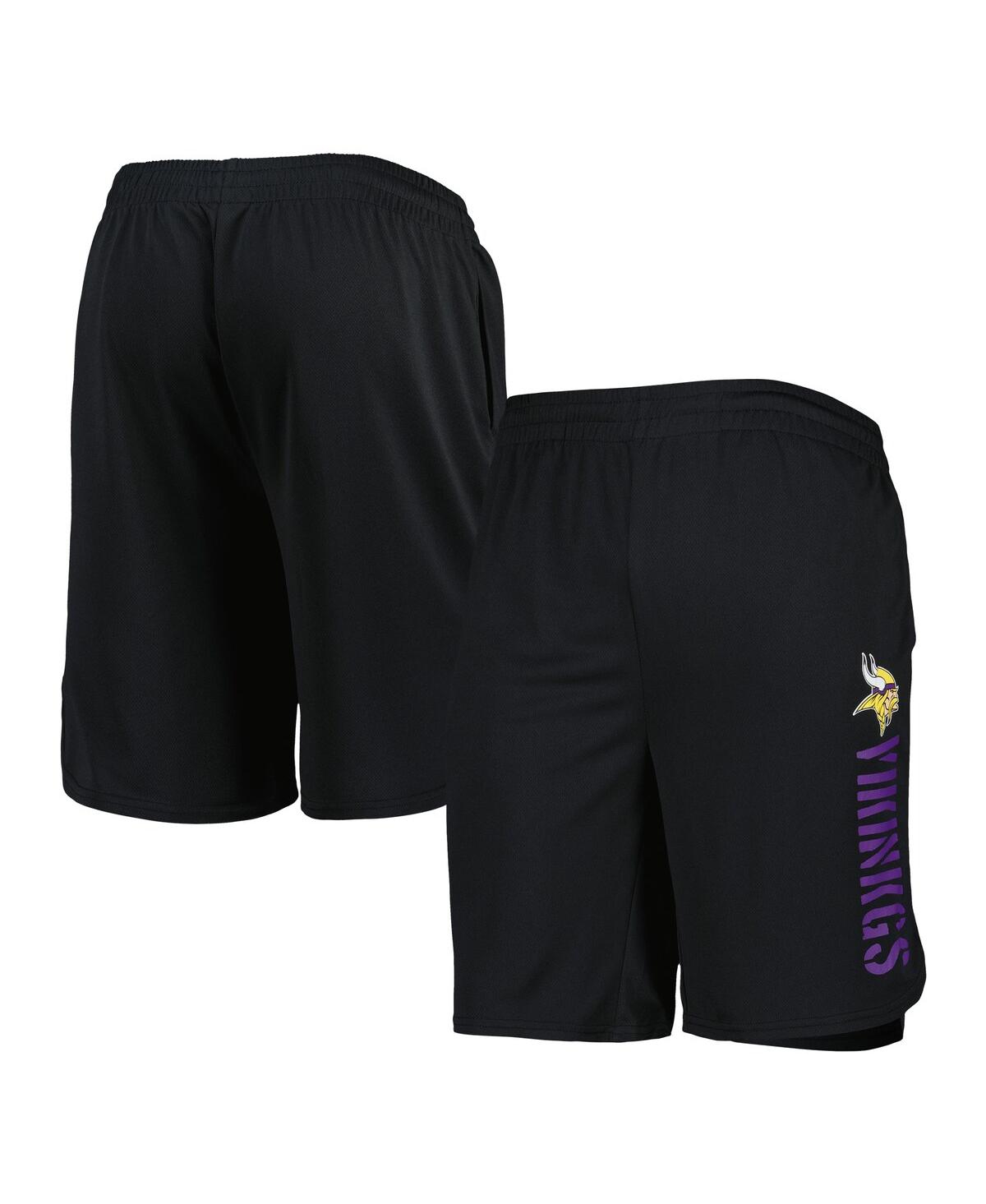 Msx By Michael Strahan Men's  Black Minnesota Vikings Training Shorts In Black