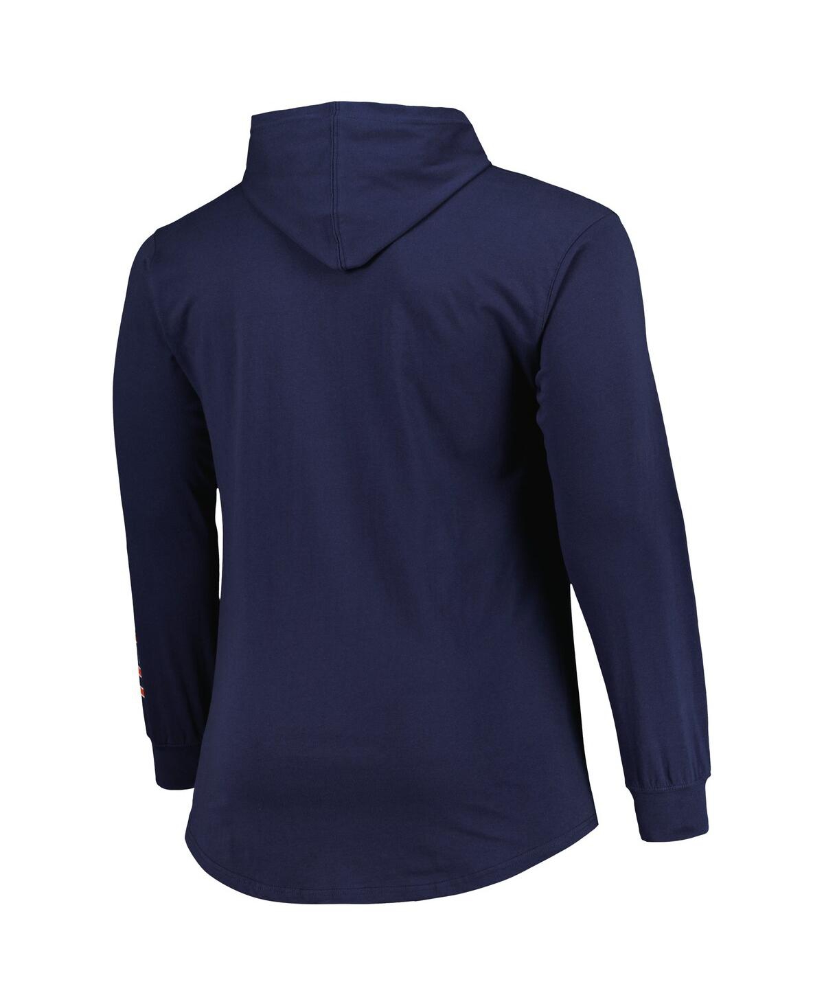 Fanatics Branded Navy Chicago Bears Big & Tall Front Runner Pullover Hoodie In Navy