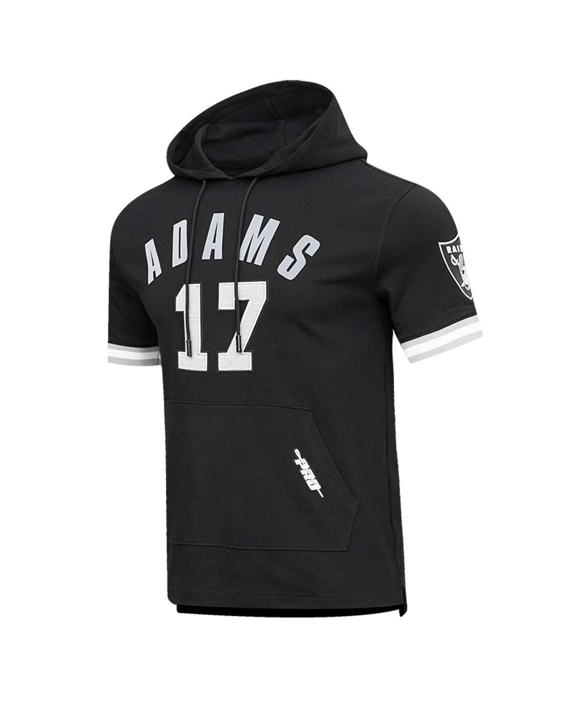 Pro Standard Men's  Davante Adams Black Las Vegas Raiders Player Name And Number Hoodie T-shirt In Black