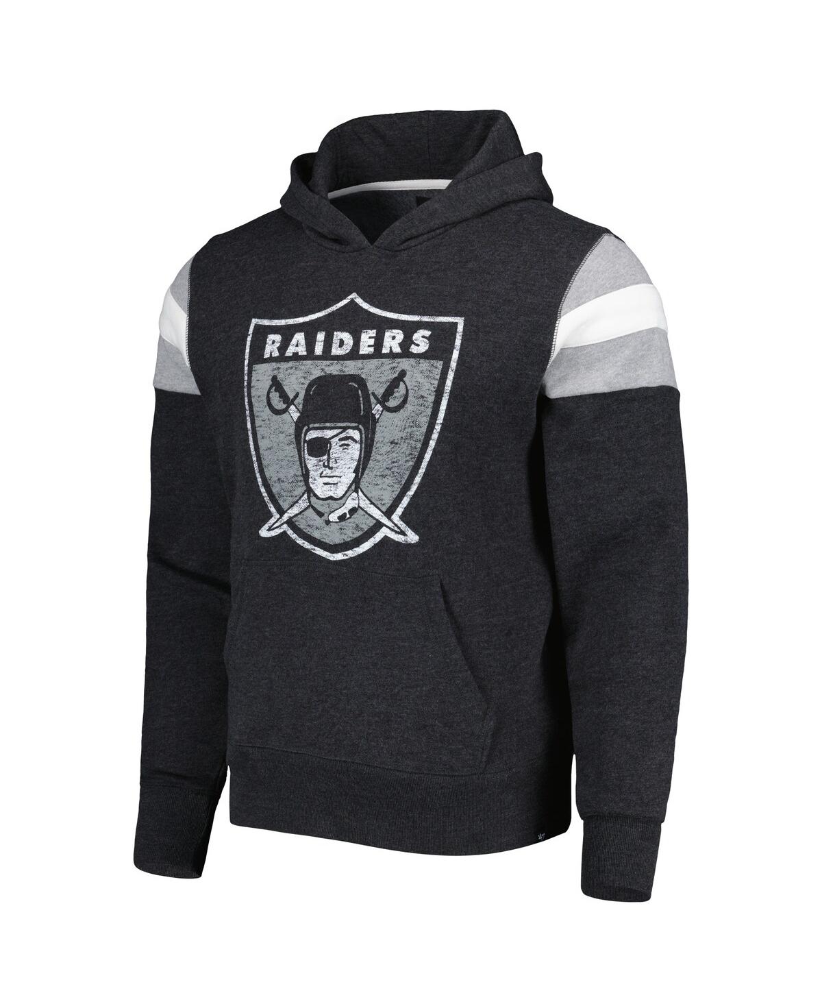 Shop 47 Brand Men's ' Black Las Vegas Raiders Legacy Premier Nico Pullover Hoodie