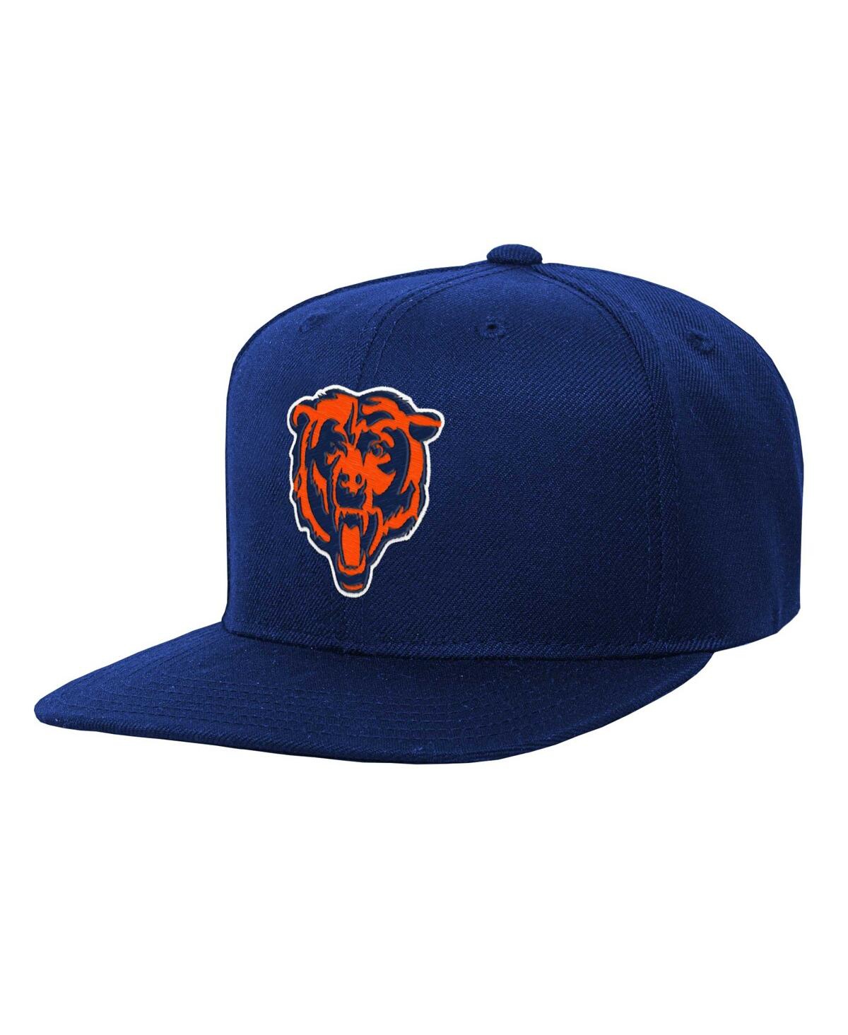 Shop Mitchell & Ness Big Boys  Navy Chicago Bears Gridiron Classics Ground Snapback Hat