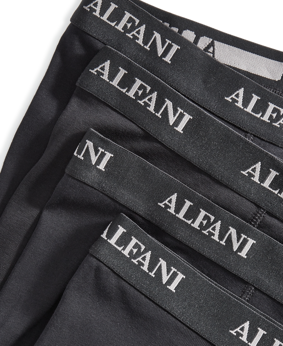 Alfani Men's Regular-Fit Solid Boxer Briefs, Pack of 4, Created for Macy's