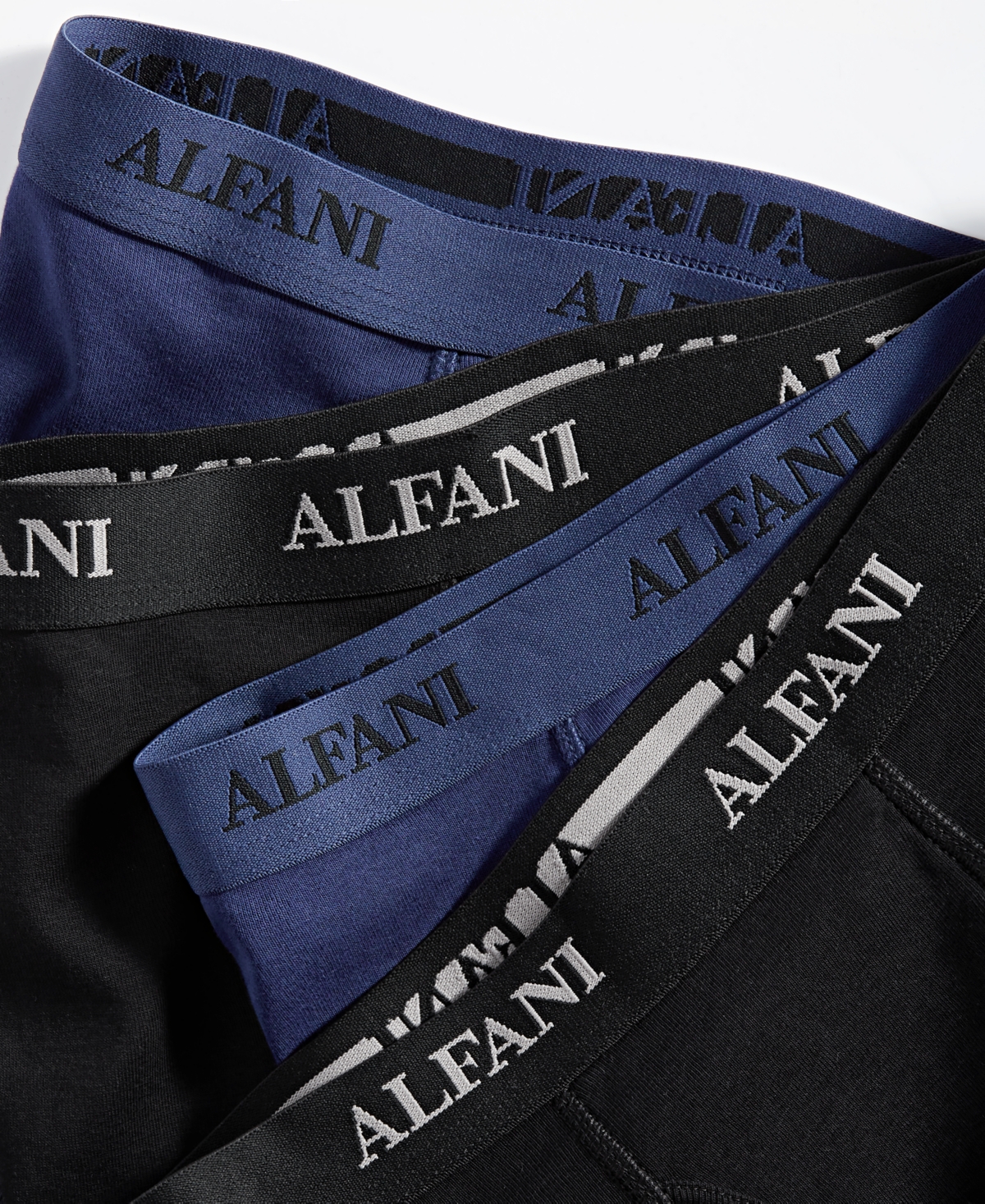 Shop Alfani Men's 4-pk. Moisture-wicking Cotton Boxer Briefs, Created For Macy's In Grey,black Cmbo