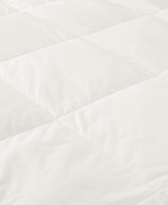 Light Warmth Ultra Soft White Goose Down Feather Fiber Comforter, Twin