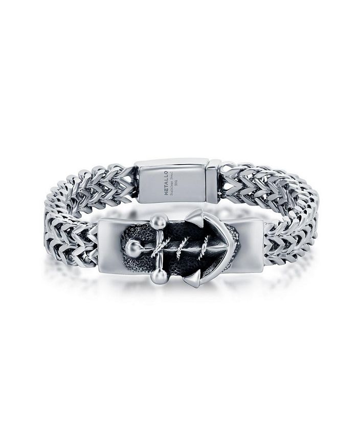 Effy Men's Sterling Silver Anchor Bracelet