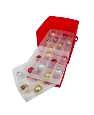 64 Count Stackable Christmas Ornament Storage Box