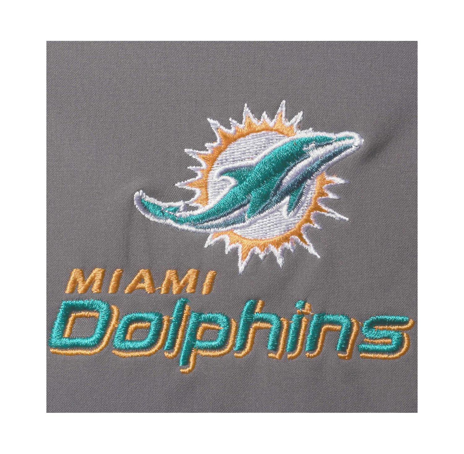 Men's Charcoal Miami Dolphins Sonoma Softshell Full-Zip Jacket