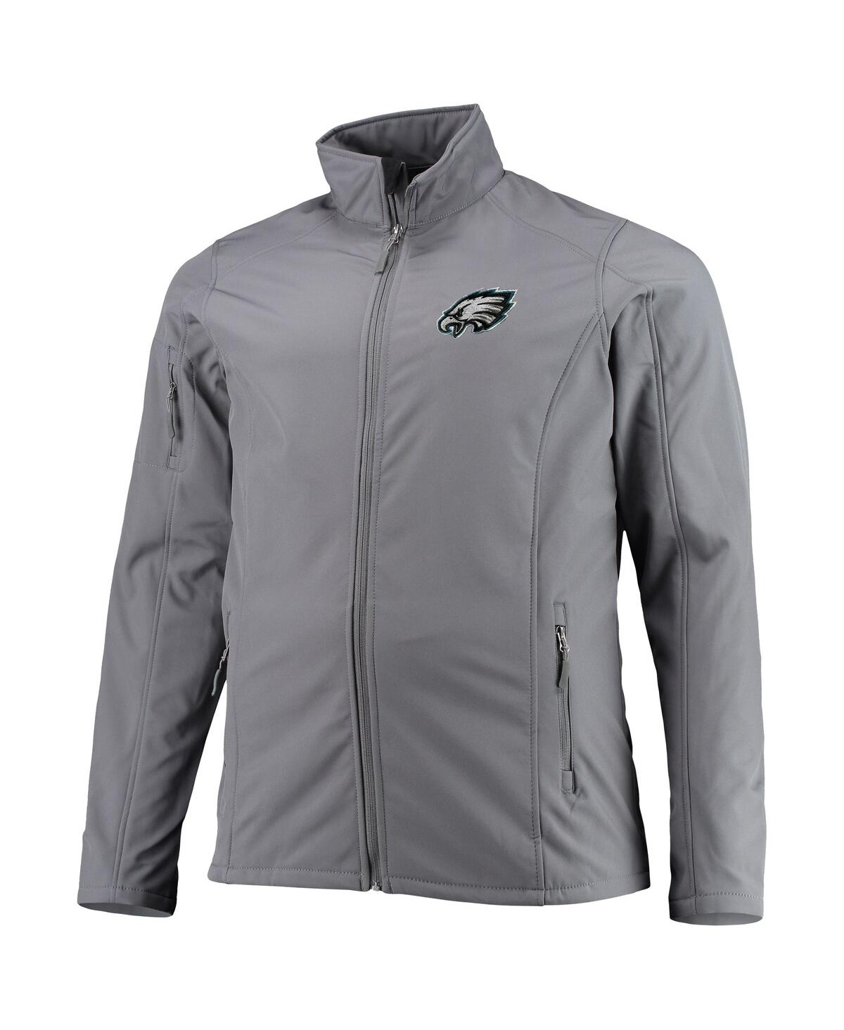 Shop Dunbrooke Men's  Charcoal Philadelphia Eagles Big And Tall Sonoma Softshell Full-zip Jacket