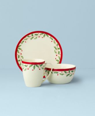 Holiday 12 Pc. Dessert Set, Service for 4