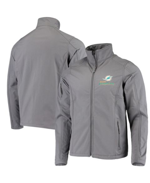 Мужская куртка Dunbrooke Charcoal Miami Dolphins Sonoma Softshell Full-Zip