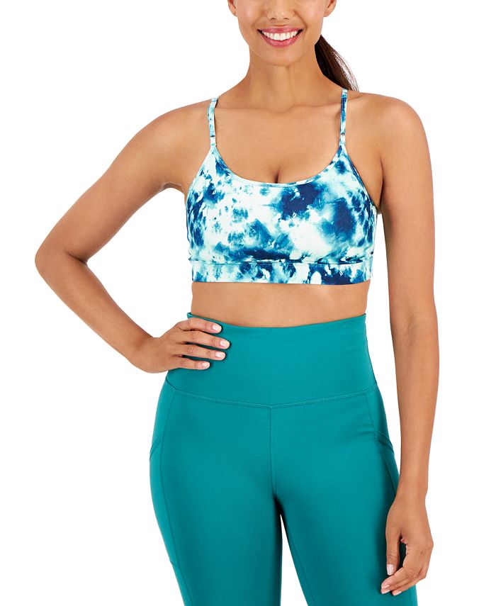 Women's Printed Low-Impact Sports Bra, Created for Macy's