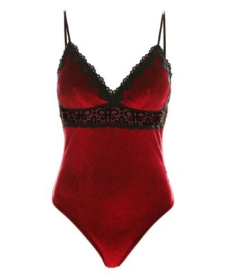 Women's Sylvie Soft Velvet Bodysuit