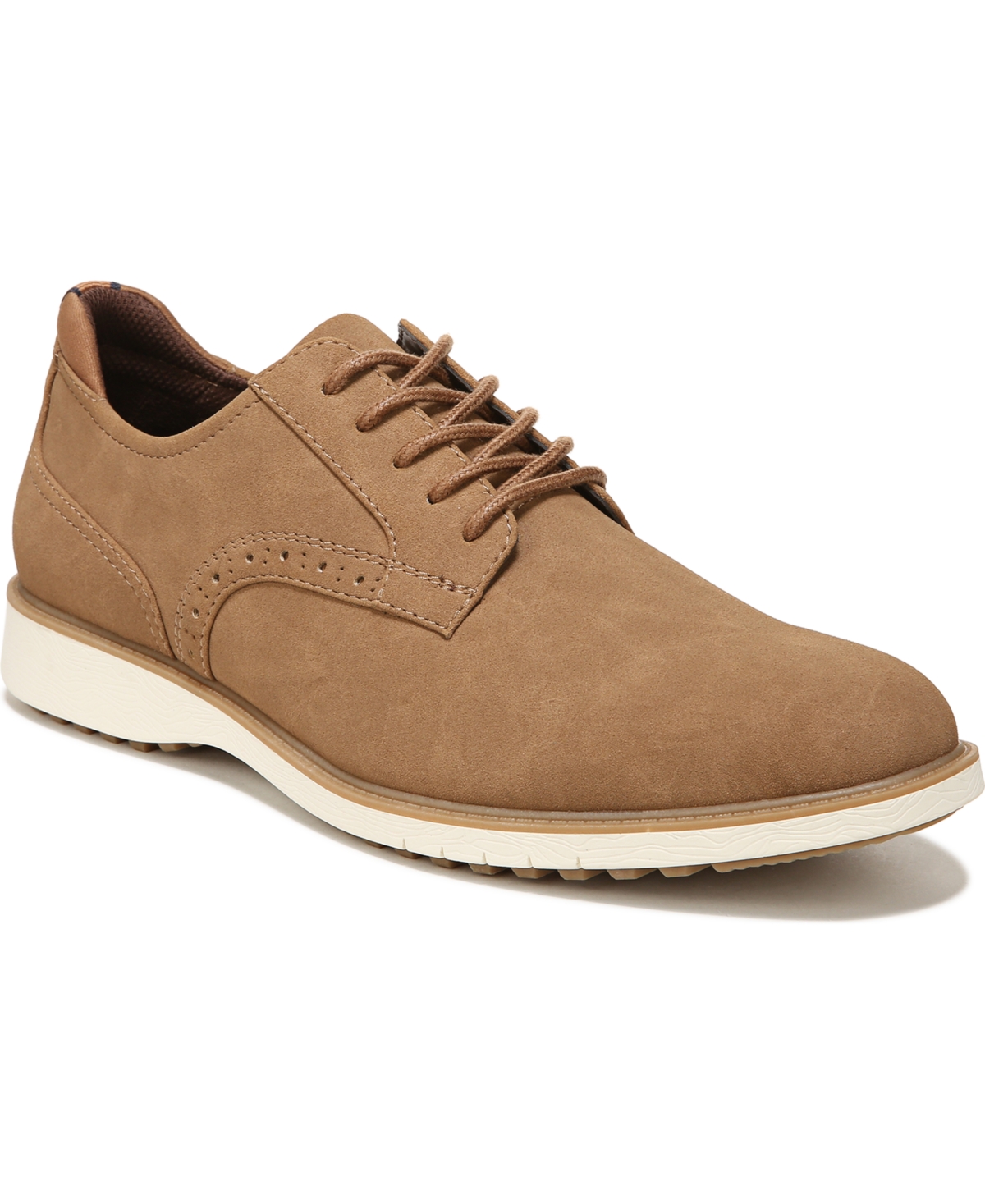 Shop Dr. Scholl's Men's Sync Up Lace-up Oxfords Shoes In Light Tan Brown