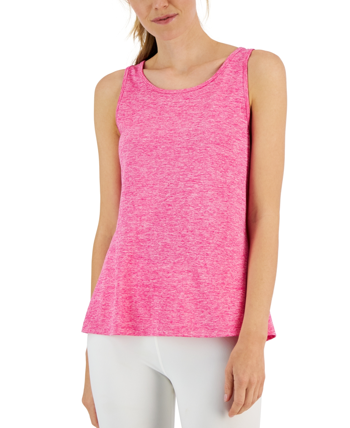 Id Ideology Women's Active Solid Pleated-back Relaxed Tank Top, Created ...