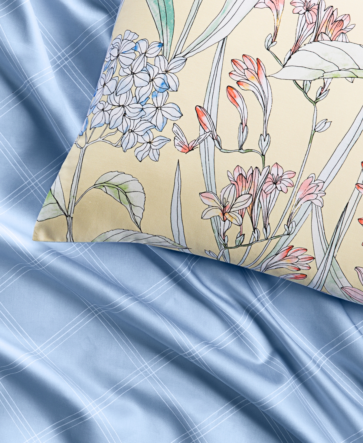Closeout! Charter Club Damask Designs 300-Thread Count Hydrangea 3-Pc. Duvet Cover Set, Exclusively at Macy's
