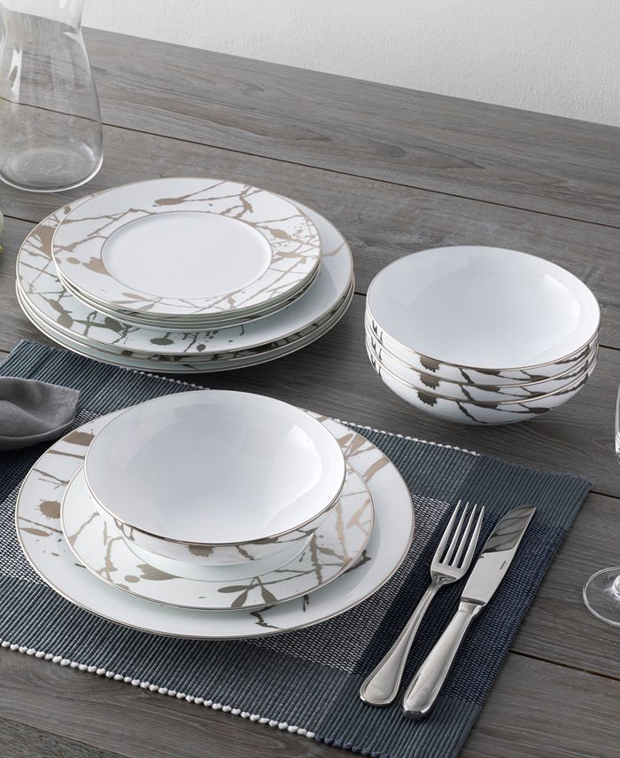 Noritake Raptures Platinum 12 Piece Set, Service For 4 - Macy's