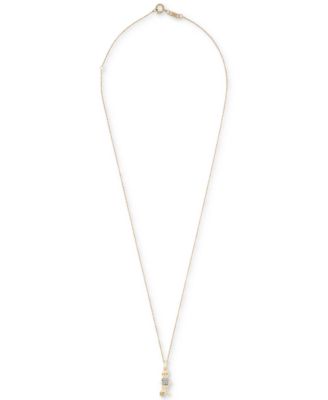Diamond Soccer Boy Pendant Necklace (1/20 ct. t.w.) in 10k Gold, 18" + 2" extender, Created for Macy's