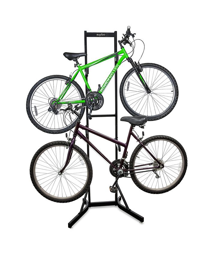 Raxgo Freestanding Garage Bike Rack, 2 Bike Rack with Hooks Macy's