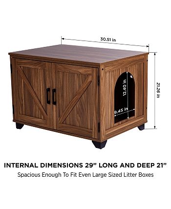 Arf pets cat litter box enclosure hotsell