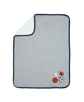 Hall of Fame Sports Jersey/Faux Shearling Cozy Baby Blanket