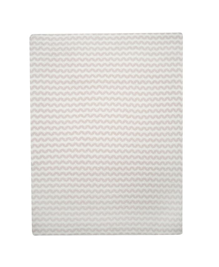 Lambs & Ivy Signature Separates Taupe/White Chevron Chenille Soft Baby