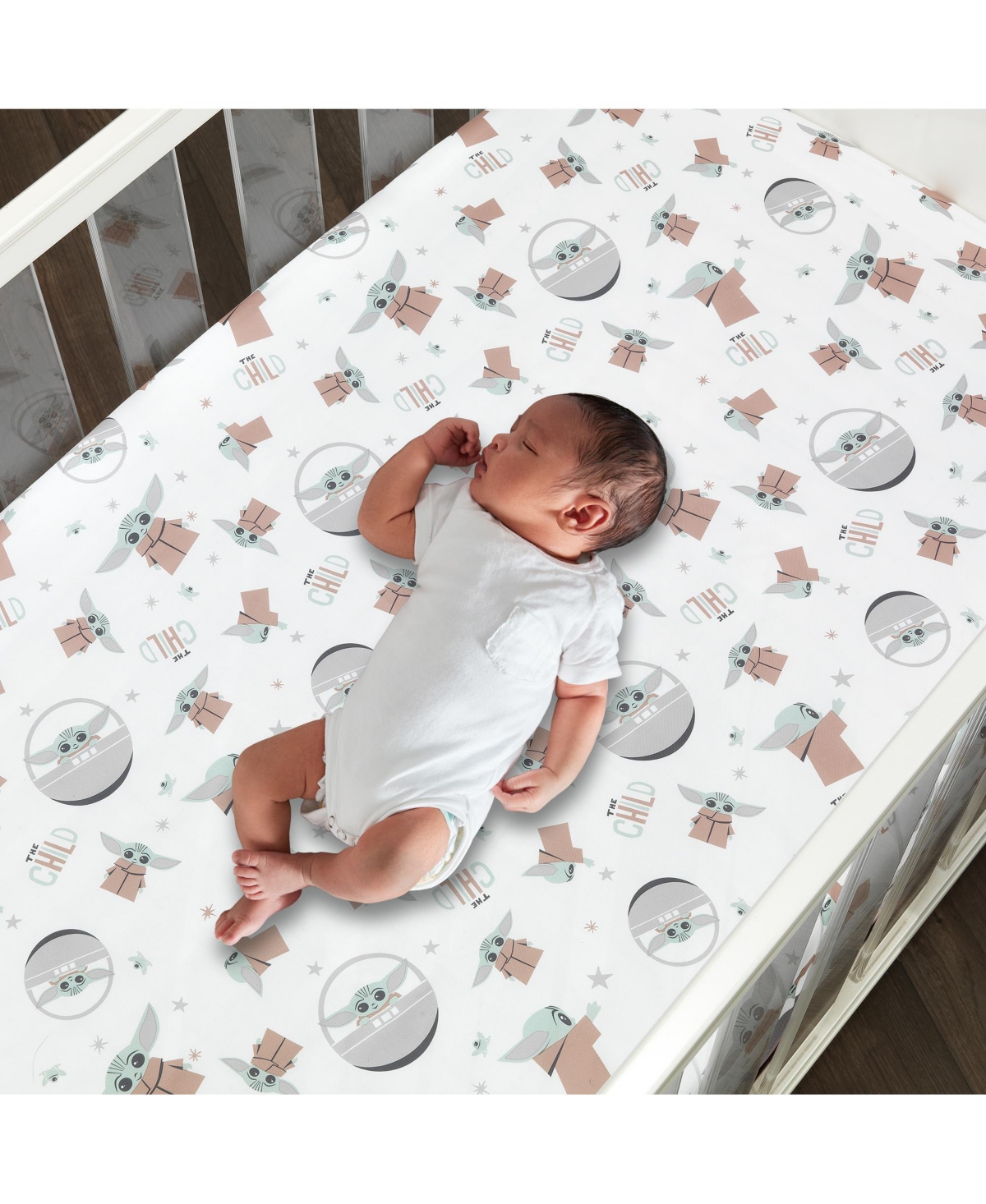 Lambs & Ivy Star Wars Mandalorian The Child/Baby Yoda/Grogu Fitted Crib Sheet