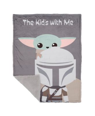 Star Wars The Kids with Me Grogu/The Child/Baby Yoda Baby Blanket