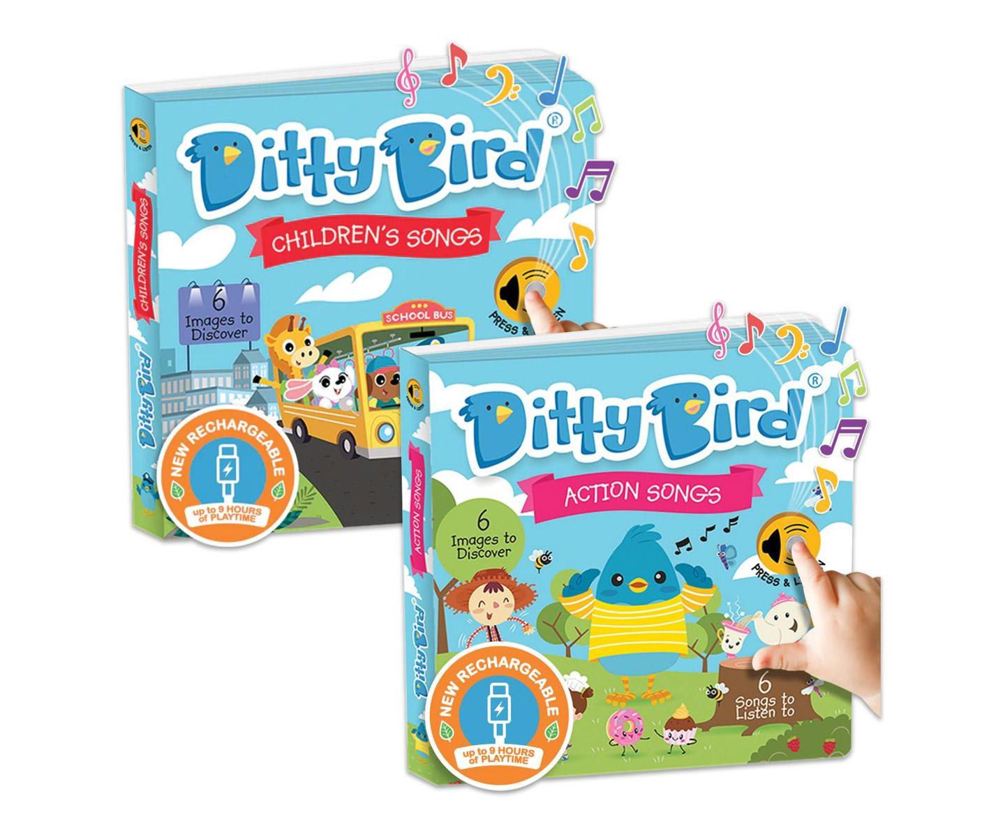 Детские игрушки Ditty Bird Children's Songs and Action Songs Books — фото 1