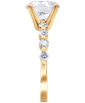 Badgley Mischka Certified Lab Grown Diamond Engagement Ring (3-1/2 ct. t.w.) in 14k Gold