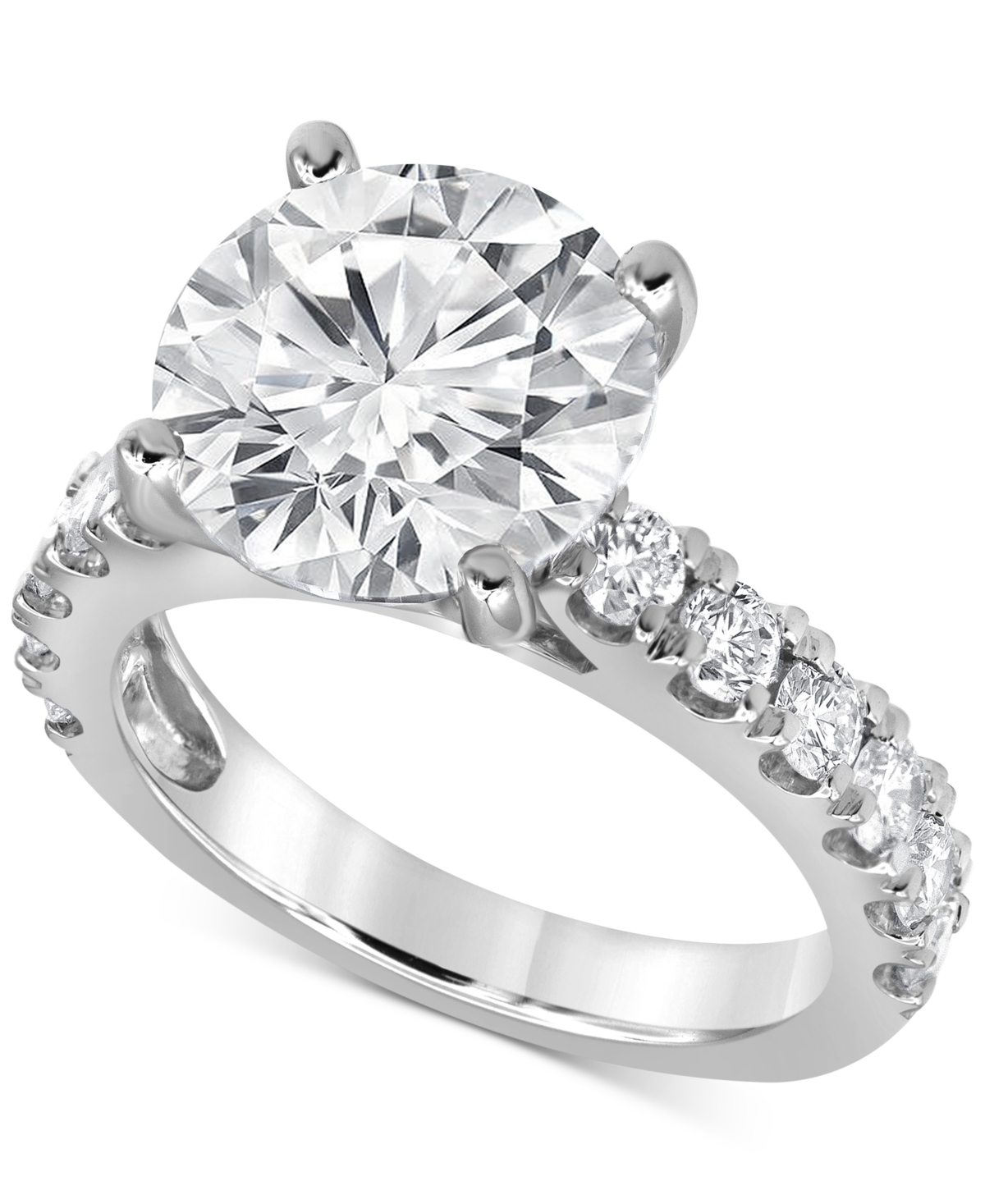 Badgley Mischka Certified Lab Grown Diamond Engagement Ring (6 Ct. T.w.) In 14k Gold In White Gold
