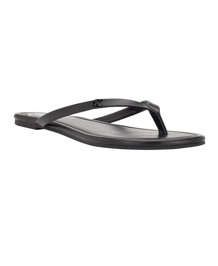 Calvin Klein Women's Crude Casual Slide-On Flat Sandals - Macy's