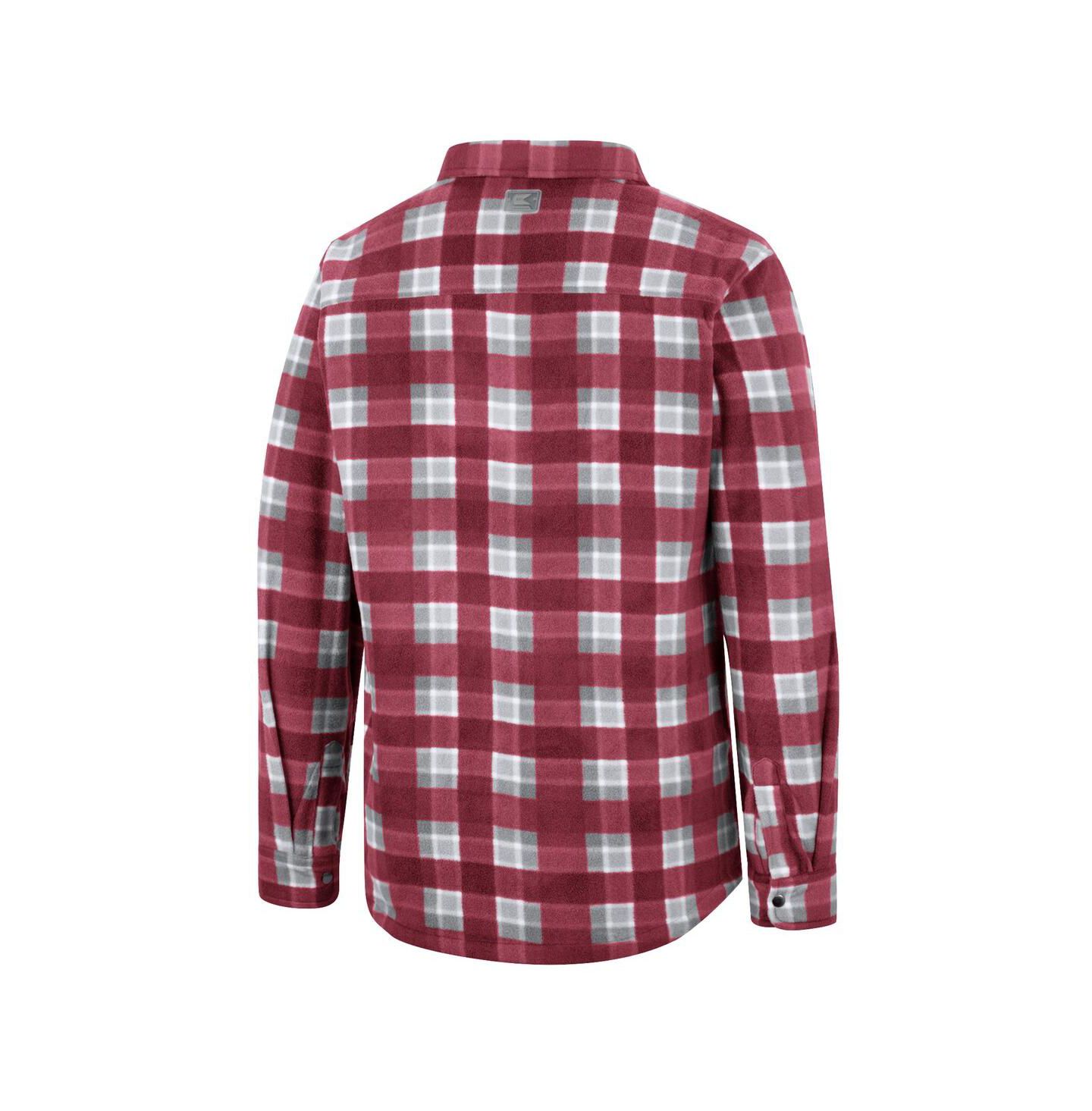 Мужская куртка Colosseum Crimson, White Alabama Crimson Tide Ellis Plaid Full-Snap Shirt Jacket — фото 2