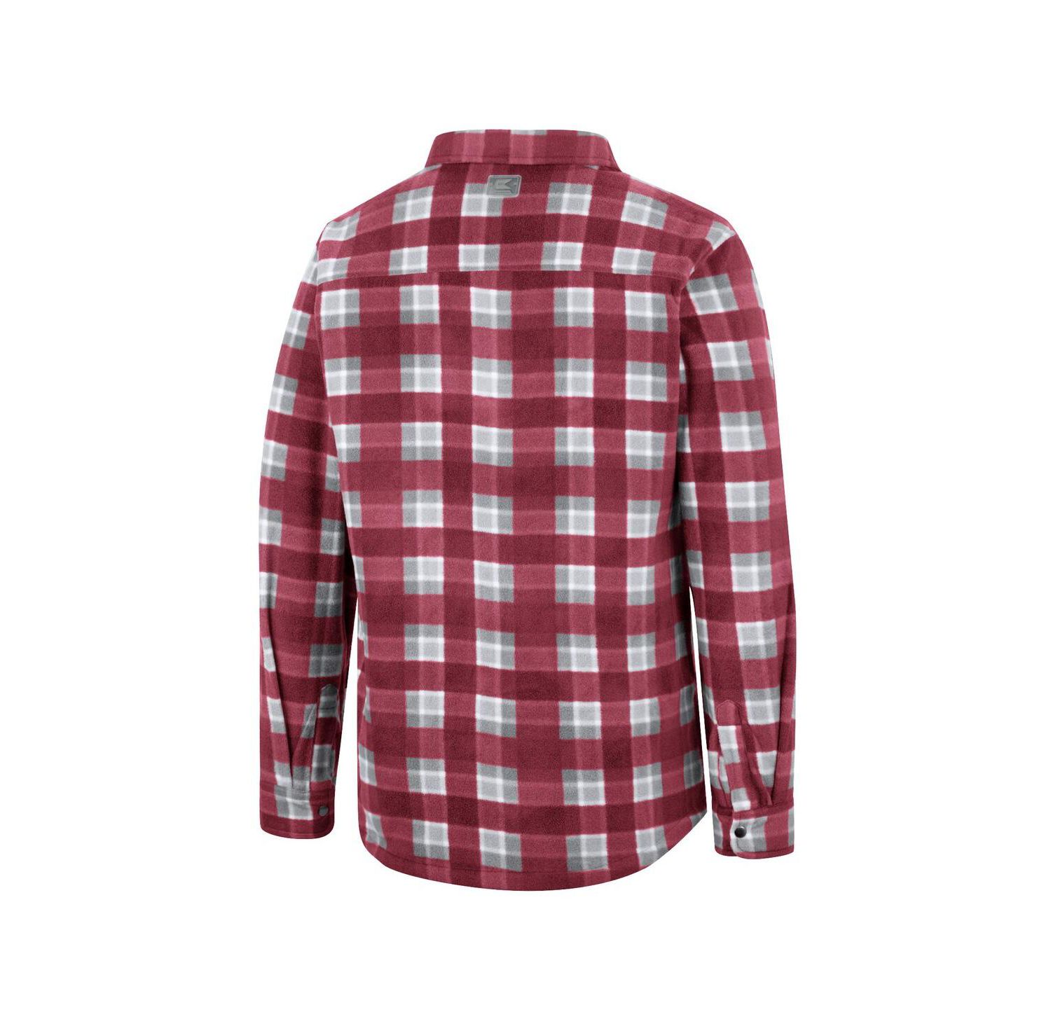 Men's Crimson, White Alabama Crimson Tide Ellis Plaid Full-Snap Shirt Jacket