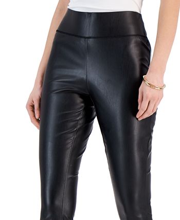 Faux Leather Stretch Leggings  International Society of Precision