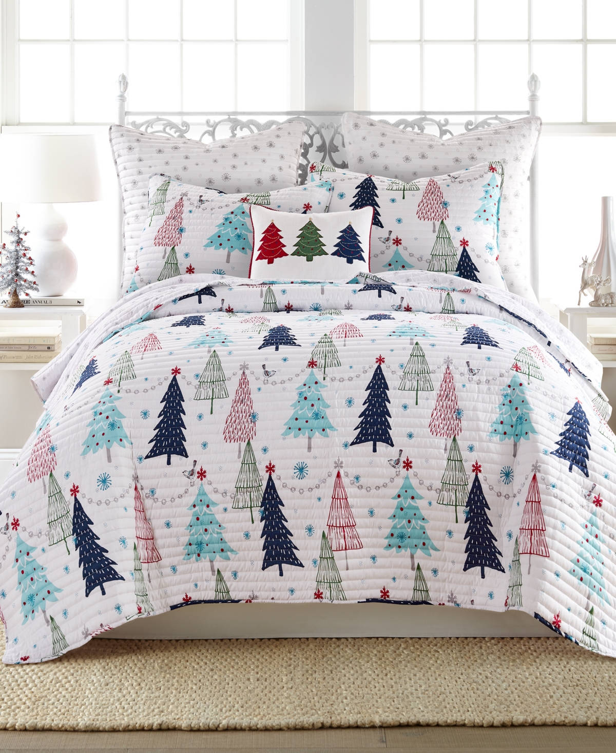 Levtex White Pine Whimsical Trees 3-pc. Quilt Set, King