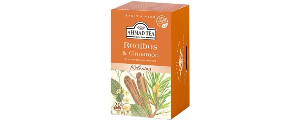 Ahmad Tea Rooibos & Cinnamon Herbal Tea (Pack of 3)