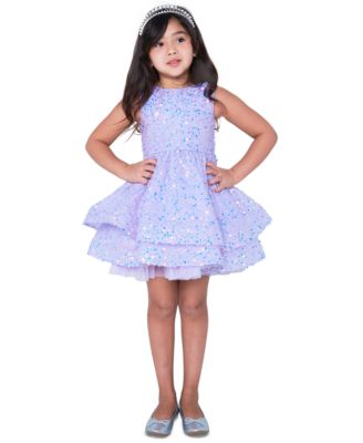 Rare Editions Girls Purple Dress