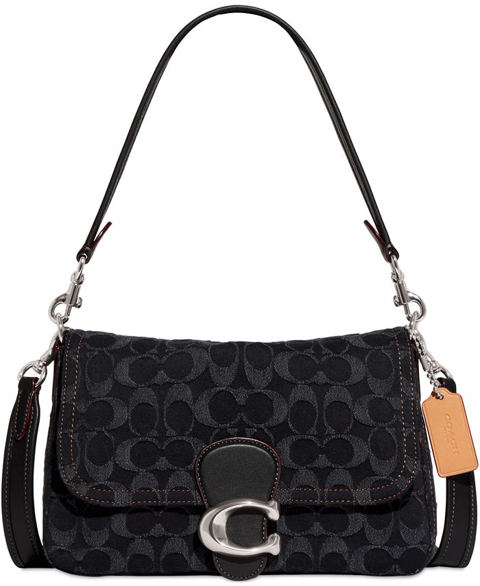 COACH Washed Denim Signature Soft Tabby Small Shoulder Bag & Reviews -  Handbags & Accessories - Macy's