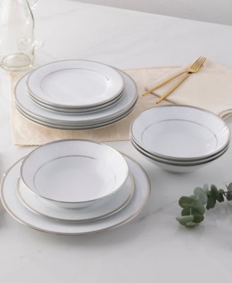 Regina Platinum Set of 4 Dinner Plates, 10.50"