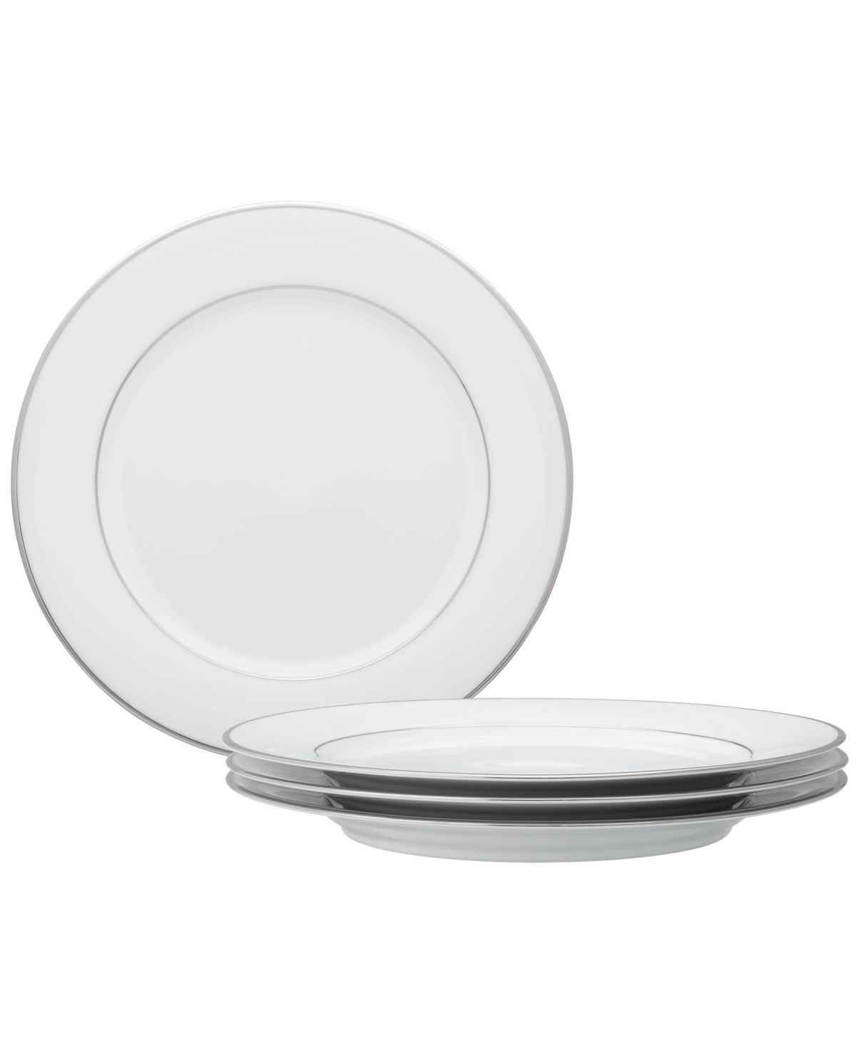 Noritake Spectrum Set Of 4 Dinner Plates, Service For 4 In White