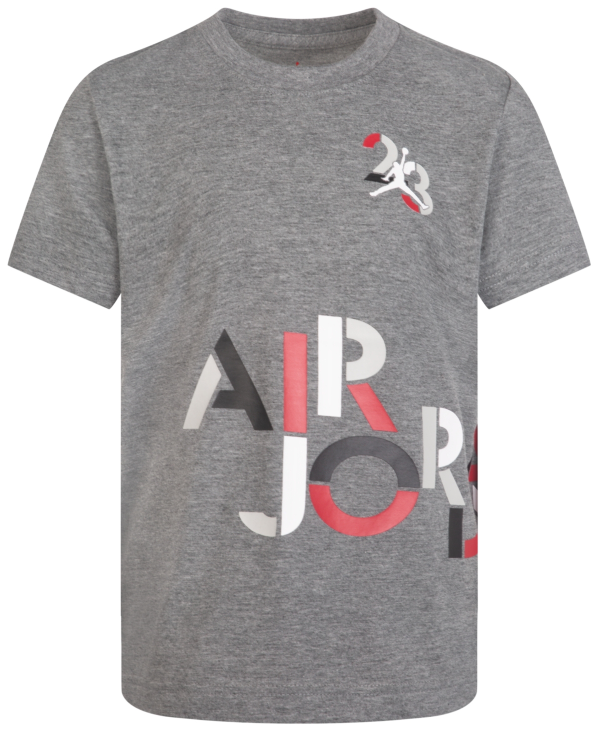 Jordan Wrap Attack Short Sleeve T-shirt In Carbon Heather