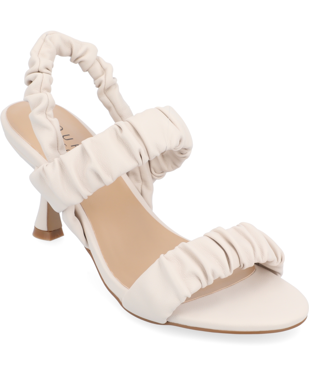 Journee Collection Amaree Slingback Sandal In Bone