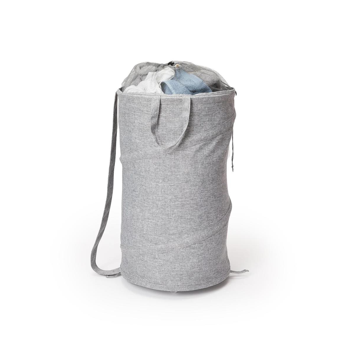 Rolling Pop Up Hamper, Versatile and Convenient for Laundry Lovers - Rolling Hamper Grey