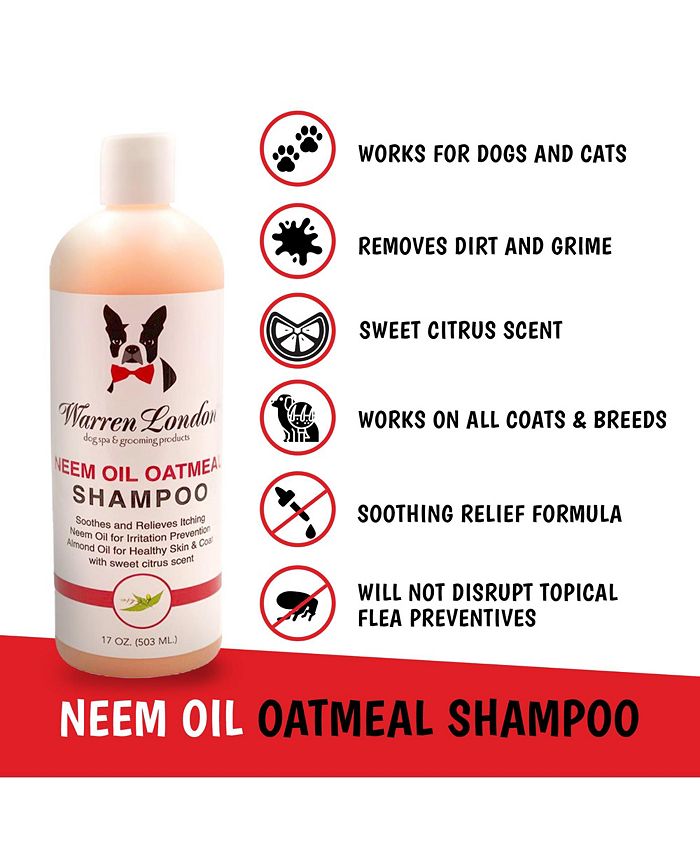 Warren London Neem Oil Oatmeal Dog Shampoo by For Sensitive Dry Itchy