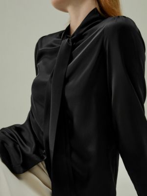 Women's Bow-tie Neck Silk Blouse