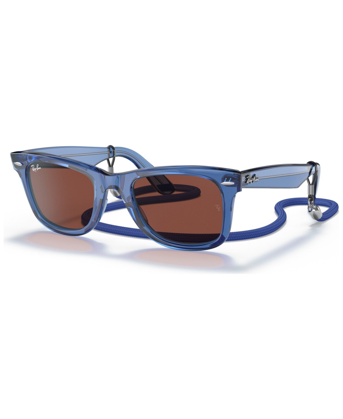 Ray Ban Unisex Sunglasses, Rb2140 Wayfarer In Transparent Blue
