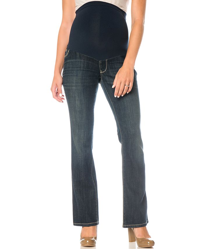 Motherhood Maternity Indigo Blue Petite Bootcut Maternity Jeans Macy's