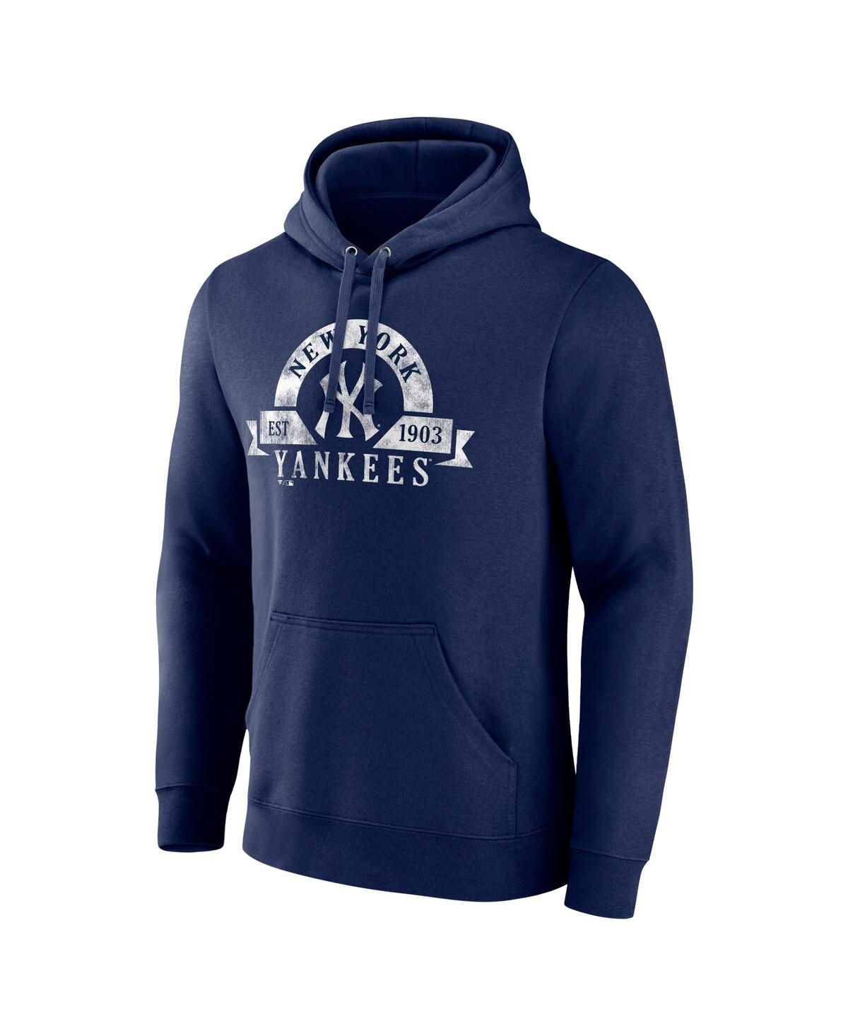 Men's FanaticsNew York Yankees Big and Tall Utility Pullover Hoodie - Navy