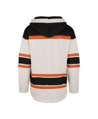 Men's Oatmeal Philadelphia Flyers Rockaway Lace-Up Pullover Hoodie